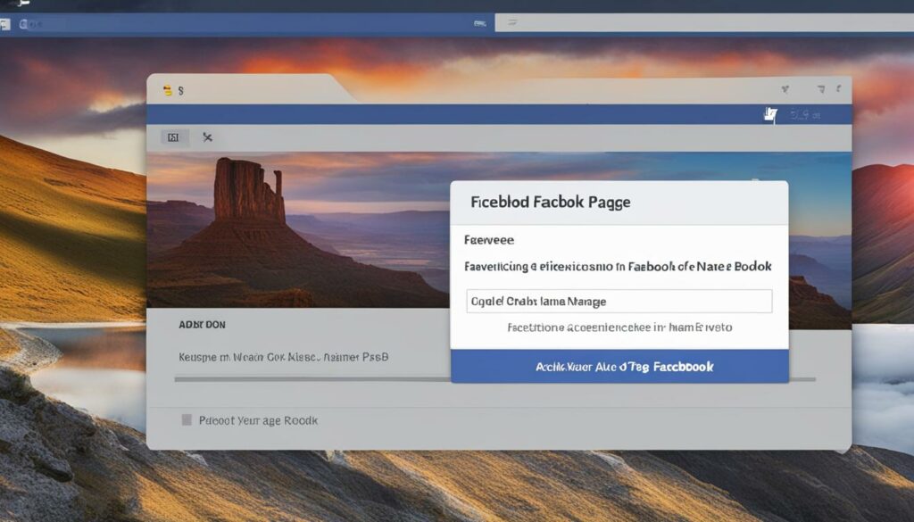 ograniczenia zmiany nazwy strony na Facebooku